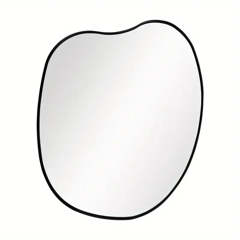 60cm Black Wave Mirror