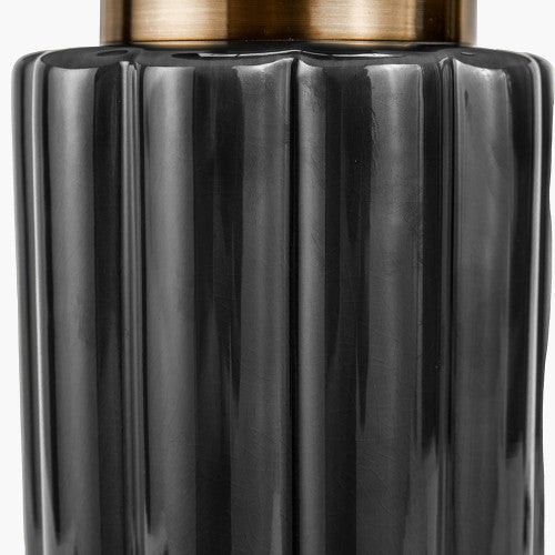 Black Ceramic Vase