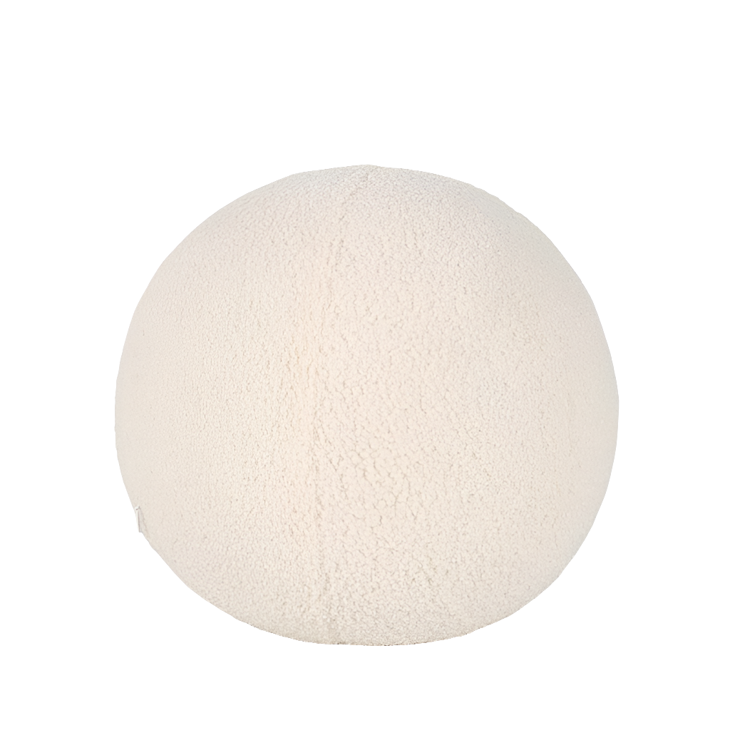 White Round Cushion