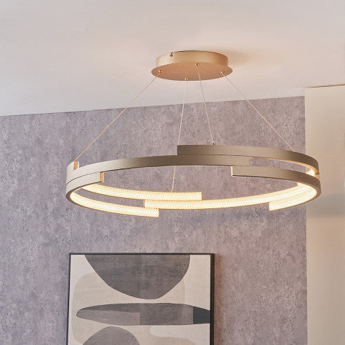 Gold Metal LED light pendant