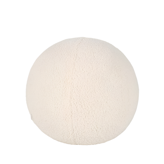 White Round Cushion