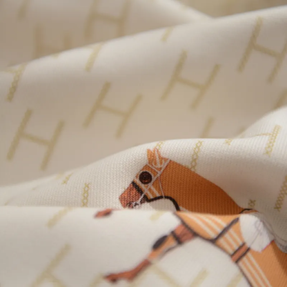 Orange Horse Cushion