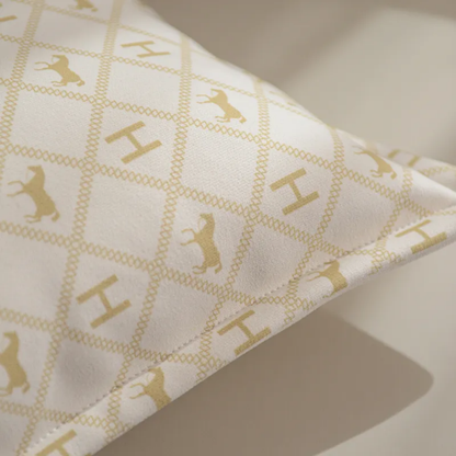 Orange Horse Cushion